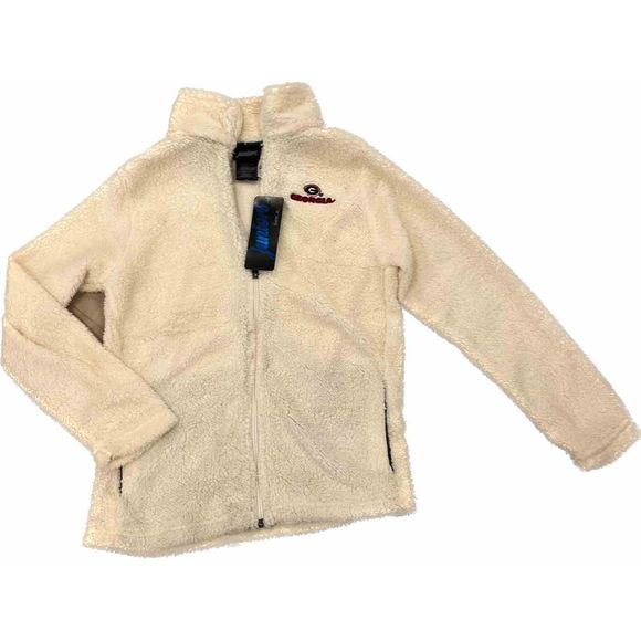 UGA University of Georgia Cream Jacket Size Large and XL NWT - Picture 1 of 5